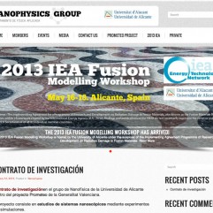 Nanophysics Group. Departamento de Física Aplicada de la Universidad de Alicante